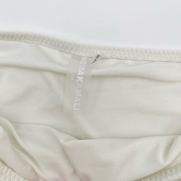 Norma Kamali | NWT Diana Dress Asymmetrical White Ruched Midi Dress L 40 - Picture 5 of 14